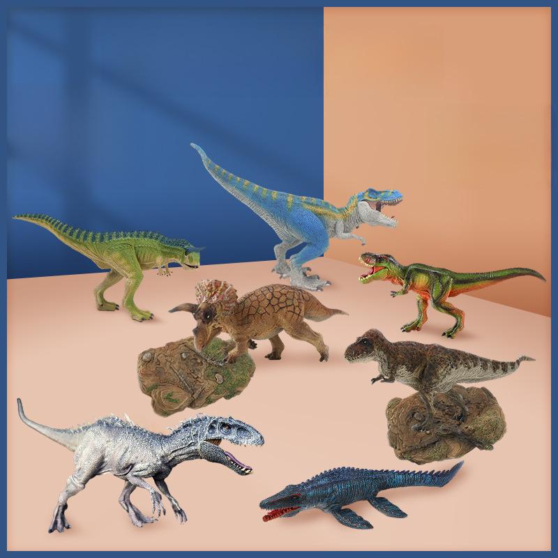 Product Introduction of Cross-border Jurassic Solid Dinosaur Model Tyrannical Tyrannosaurus Rex Mosaurus Simulation Model Children's Toy Street Stand Toys 0
