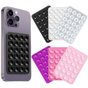 iPhone Android用のユニバーサル電話アクセサリー、ユニバーサル接着剤付き電話背面ホルダー、サクションカップ電話スタンド、混合色電話サクションカップ電話ケースマウント