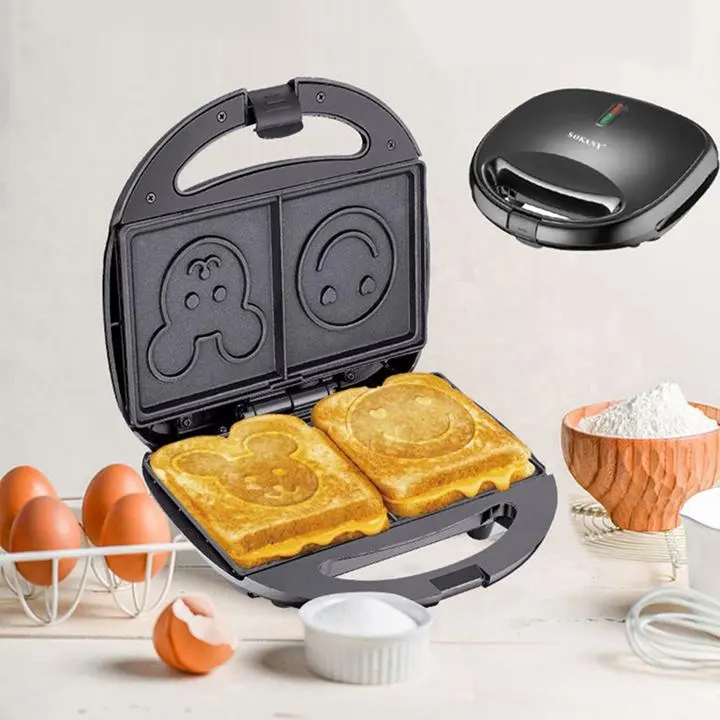 Máy Nướng Bánh Sandwich Hình Mặt Cười Sokany 1
