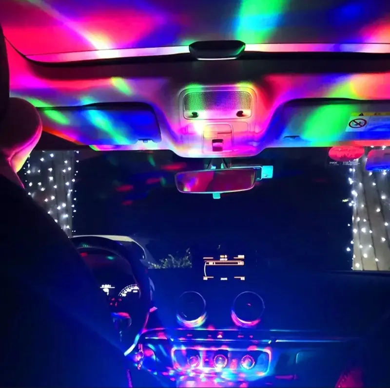 Lampu LED Disco Colok USB/Lampu RGB Disko Lampu Interior Mobil, Kamar, Lampu Panggung Colok USB 4