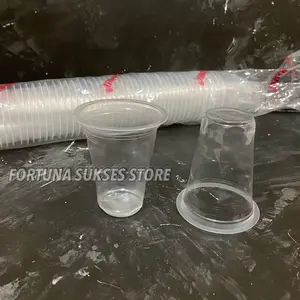 ISI 50pcs - Gelas Kopi 220ml - Gelas Aqua 220ml - Gelas Plastik 220ml