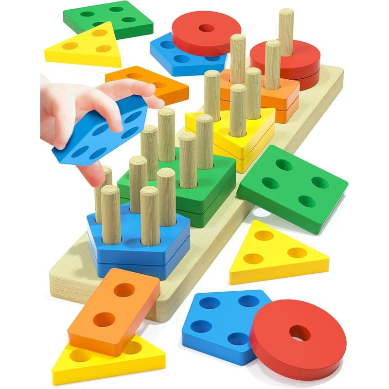 Montessori Toys for 1 2 3 Year Old Boys Girls Toddlers, Wooden - TikTok ...