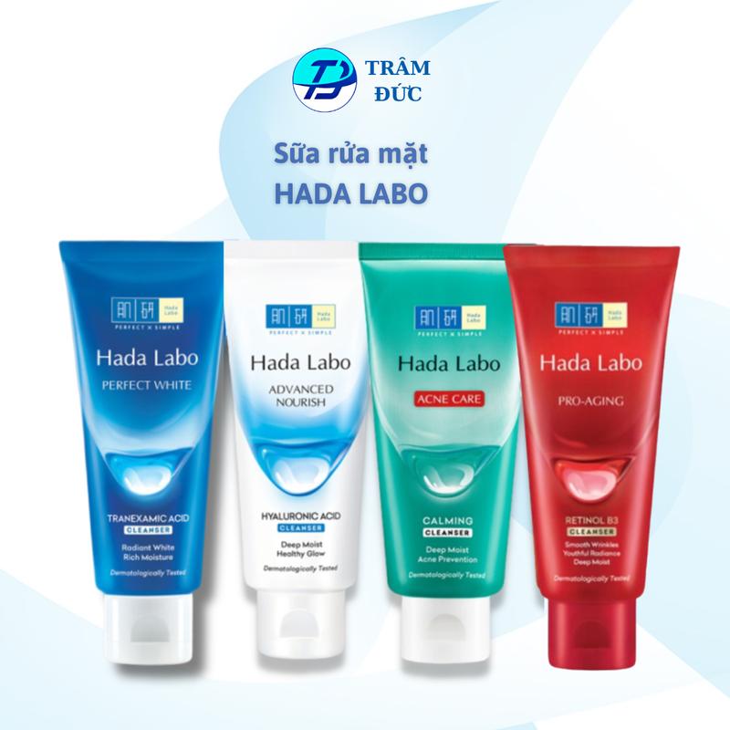 Hada Labo Sữa Rửa Mặt Advanced Nourish Perfect White Acne Care Pro Anti Aging Cleanser 80g - Kem Rửa Mặt Dưỡng Ẩm srm hada labo