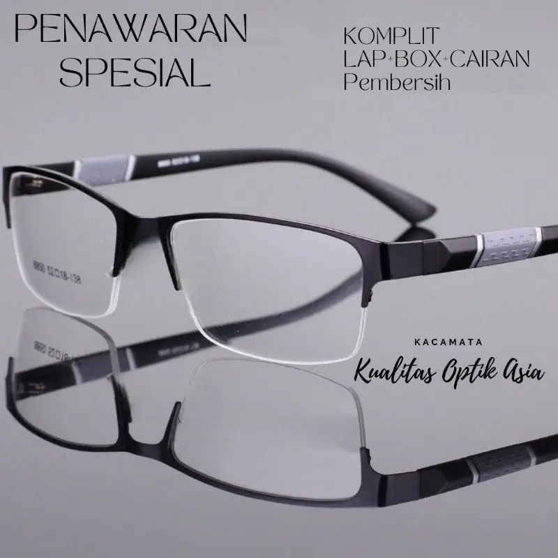 Kacamata Baca Dan Jalan Usia 40/45/50/55/60 Tahun ke atas Anti Radiasi Hp&Komputer Kaca Mata Jauh Dekat Kekinian Model KAS-778
