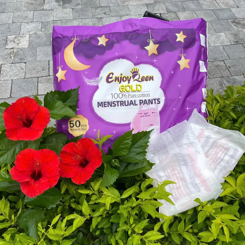 COMBO 50 MIẾNG BĂNG VỆ SINH QUẦN ENJOY QUEEN 40-80 KG, THẤM HÚT, THOÁNG KHÍ, DÙNG BAN NGÀY VÀ BAN ĐÊM 6