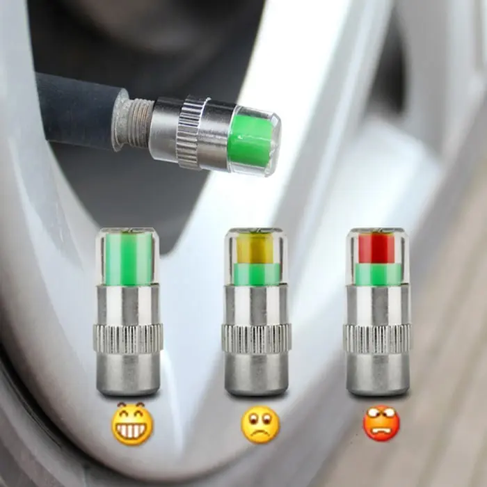 Tutup Pentil Ban Mobil Sepeda Motor Indikator Tekanan Angin Aler Valve Cap 1pcs Anti Bocor