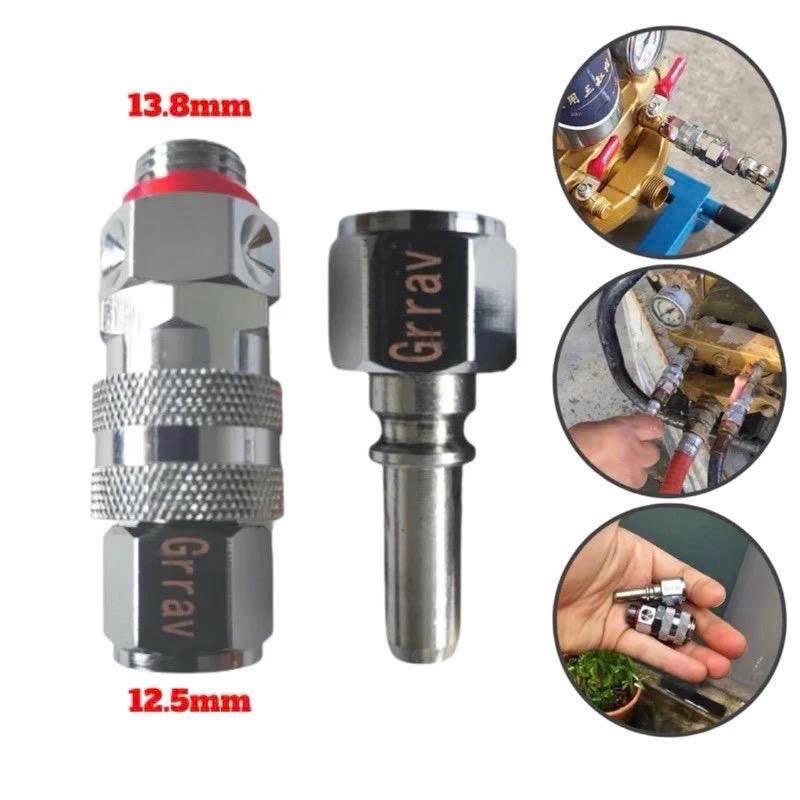Ốc chống xoắn dây kết hợp khớp nối nhanh (2 trong 1) ren 13.8mm  Đài Loan Chất lượng tốt. 1