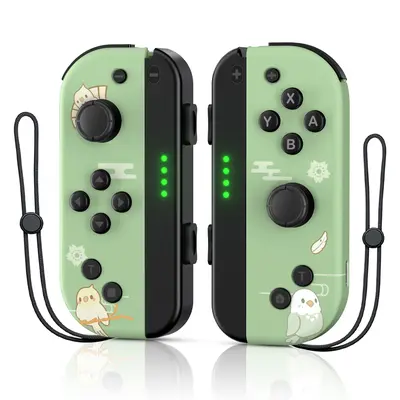 And Green Double Green Joycons JoyCon Controller Compatible With