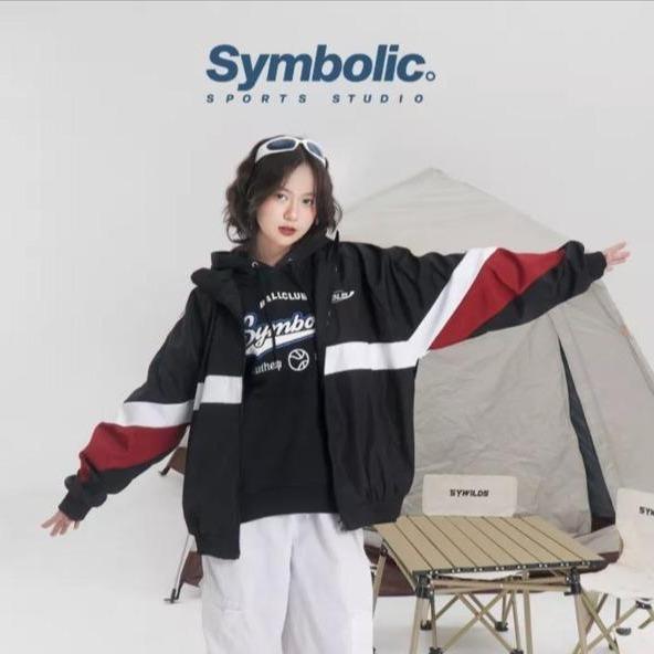  ÁO KHOÁC DÙ Sporty Jacket Symbolic CHỮ THÊU MS 06 Menswear Nam Top Nhung Kem 