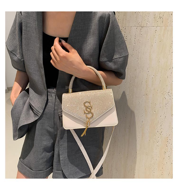Product Introduction of Túi Vuông Nhỏ Chất Lượng Cao, Thời Trang Mới, Thiết Kế Chữ Cái Và Tua Rua, Dây Xích Xích, Thích Hợp Cho Phụ Nữ, Túi Đeo Vai Tongqin, Phổ Biến Năm Nay Bag 13