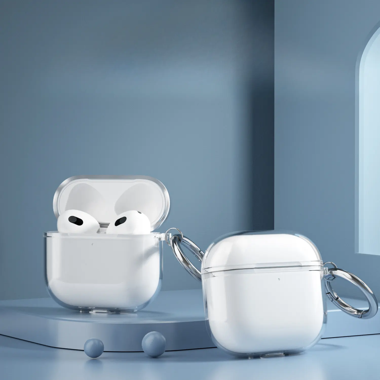 Vỏ bảo vệ tai nghe AirPods 4, vỏ bảo vệ trong suốt TPU, Bluetooth thế hệ thứ 4 mới của Apple Phụ Kiện Nghe Nhạc Earphone
