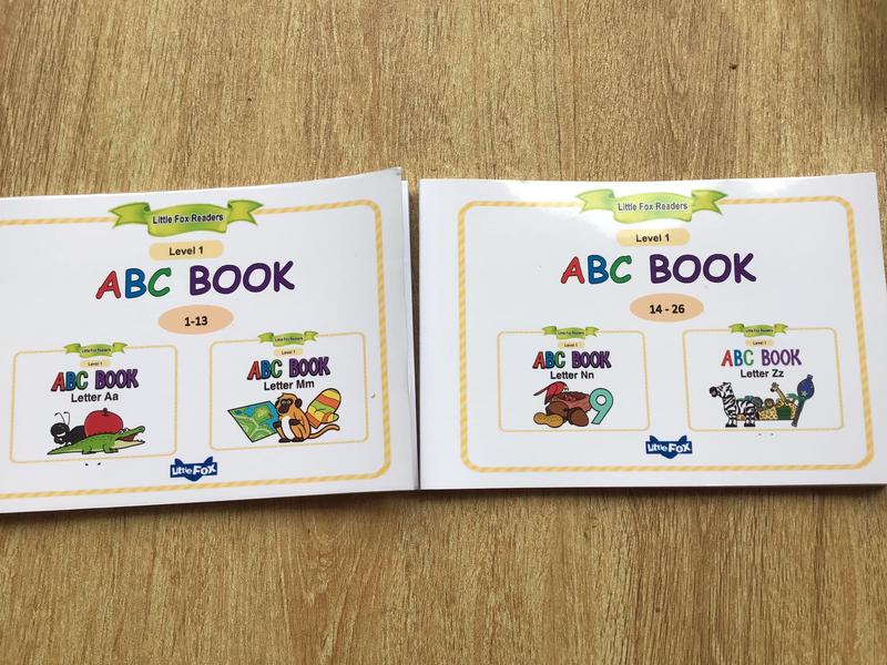 Bộ sách Little fox level 1 - ABC book 2 quyển (khổ A5)