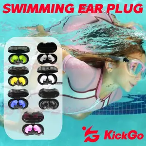 KickGo Clip Pelindung Penutup Penyumbat Earbuds EarPlug Earclips Telinga Kuping Renang Anak Remaja Dewasa