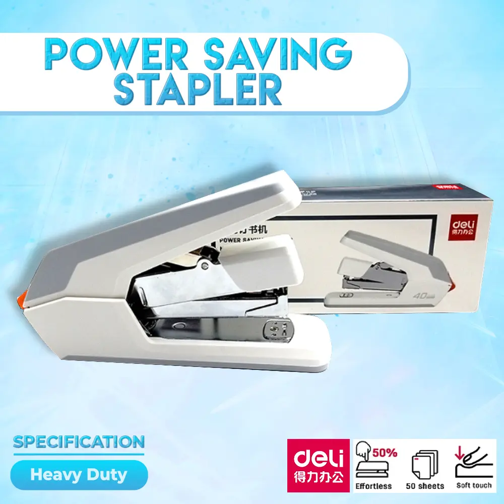 Power Saving Strong Stapler White & Universal Staple Wire #0012 School & Office Supplies Stapler