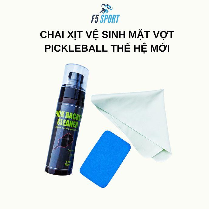  Chai xịt vệ sinh mặt vợt Pickleball thế hệ mới 100ml làm sạch và bảo vệ mặt vợt tốt hơn 
