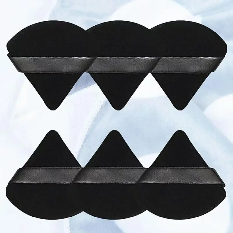 Triangle Shaped Makeup Puff, 6 Counts Soft Makeup Sponge, Beauty Blender for Loose Powder, Makeup Tool for Women