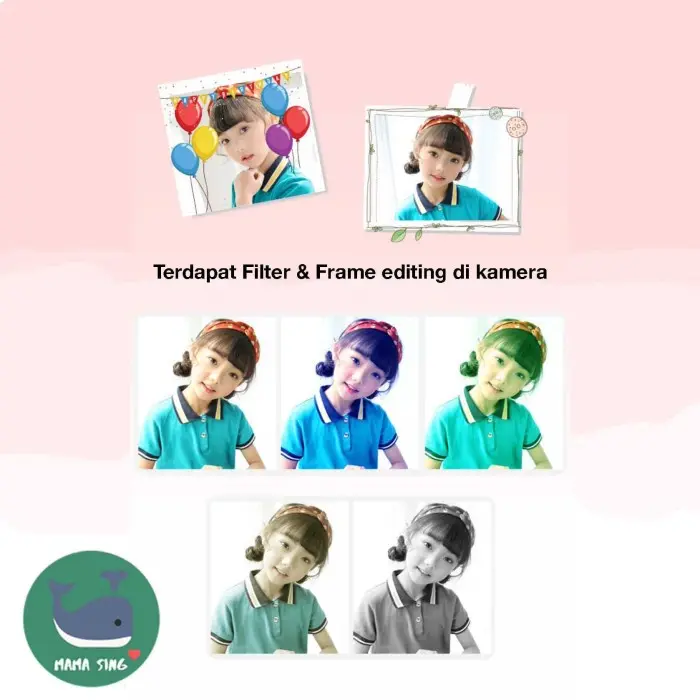 MAMA SING Kids Camera - Kamera Digital Mini Anak - DSLR - Mainan kamera anak 3