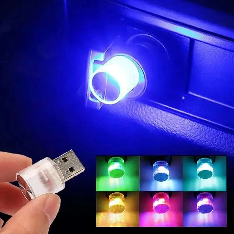 Led lights USB mini Interior ambient Decorative lamp Indoor lighting flashlight rgb Gradient color