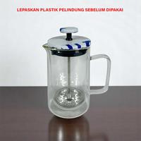 Gambar USEA French Press Coffee and Tea Maker Pot Plunger Double Wall Brorosilicate 350ml 600ml - TH01 - Transparan, 600 ml dari Usea Official Store Kota Administrasi Jakarta Barat 3 Tokopedia