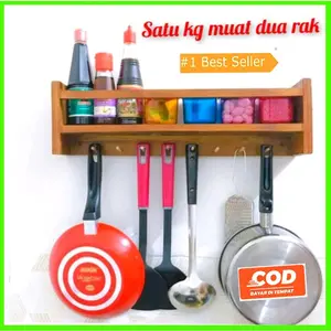 Rak Cantolan Serbaguna Rak dinding rak tempel rak bumbu dapur