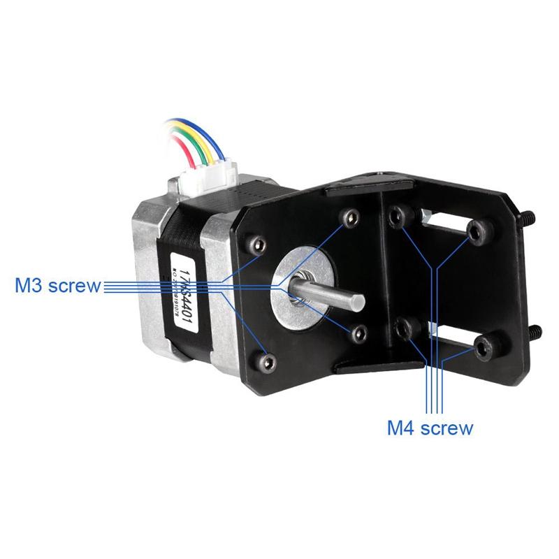 TB6600 4A 9-42V Stepper Motor Driver CNC Controller with Stepper Motor Nema 17 Bipolar 1.7A 40N.Cm Holding Torque and Motor Mounting Bracket for 3D Printer Hobby CNC Router XYZ 0