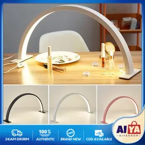 Led Lampu Nail Art Meja Half Moon Light Nail Salon Kecantikan Lampu Lamp Eyelash Extension Melengkung Lampu Facial