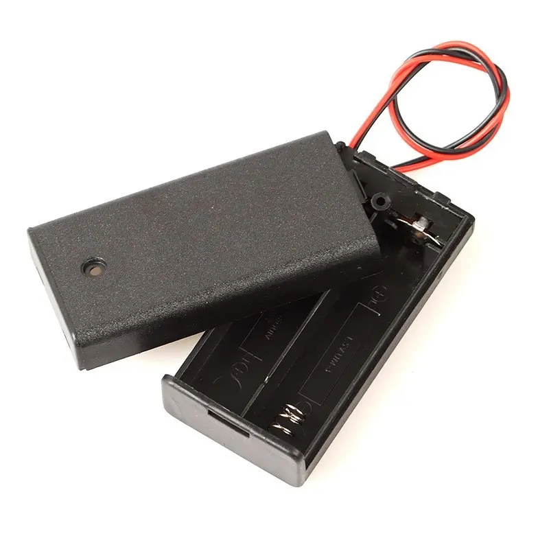Hộp Đế 1/2/3/4 Pin AA Có Nắp và Công Tắc ON/OFF 3