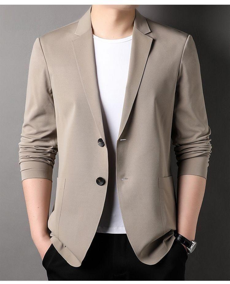 Product Introduction of Thin, loose men's suit for summer. Sun Protection Coat Ice Silk Casual Business Style Sun Protection Coat for Men 9