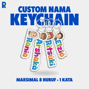 Pikapik Gantungan Nama Akrilik Custom Keychain Tas Motor Kunci Acrylic Print Ganci Pikapik Gantungan Nama Akrilik Custom Keychain Tas Motor Kunci Acrylic Print Ganci