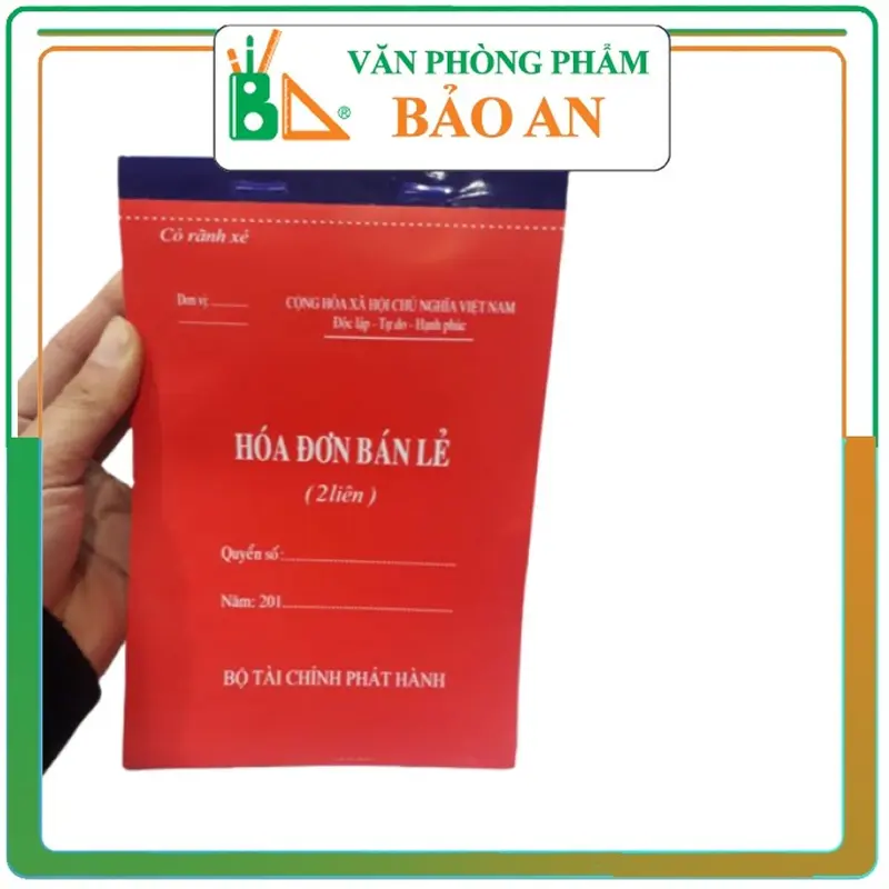 10 quyển Hóa Đơn Bán Lẻ A5 2 Liên Có Rãnh Xé Dày Đẹp 30 tờ 1 quyển 0