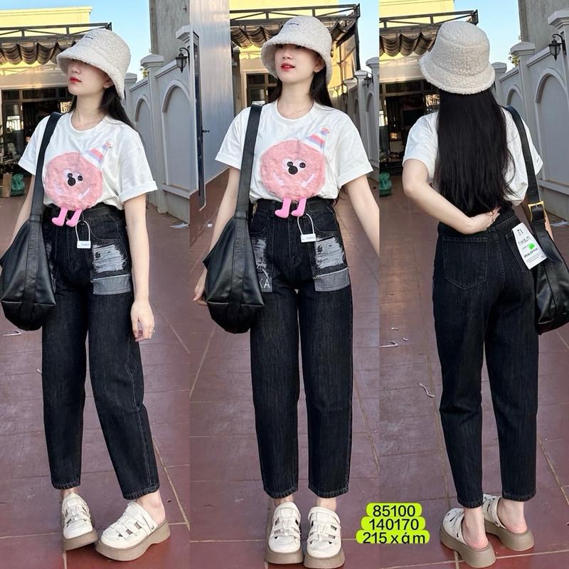 Quần jeans baggy loại 1 (KÈM ẢNH THẬT) đủ Szie s m l 2