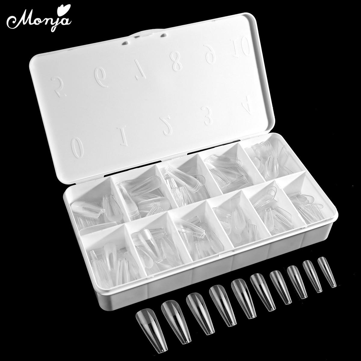 Monja 550Pcs Kuku Palsu Matte Extension Tips Frosted Coffin Almond Oval Square Soft Gel Tips Acrylic Manikur Buatan dengan 6 Bentuk Kuku Monja 550Pcs Kuku Palsu Matte Extension Tips Frosted Coffin Almond Oval Square Soft Gel Tips Acrylic Manikur Buatan dengan 6 Bentuk Kuku