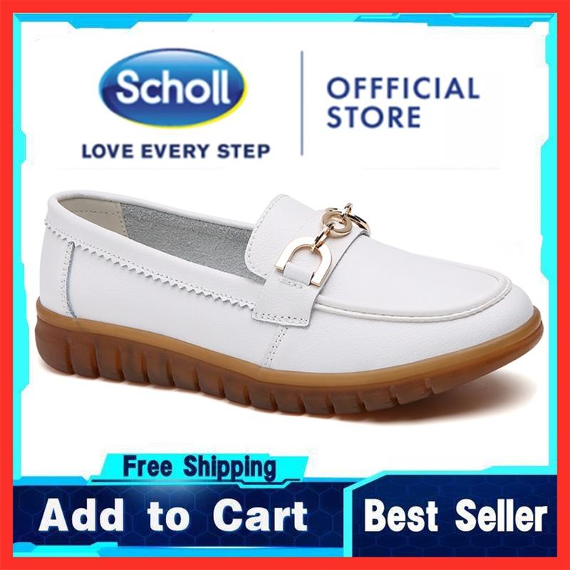 scholl women shoes Women's scholl casual leather shoes scholl ladies shoes Boat Shoes Loafers Shoes 2