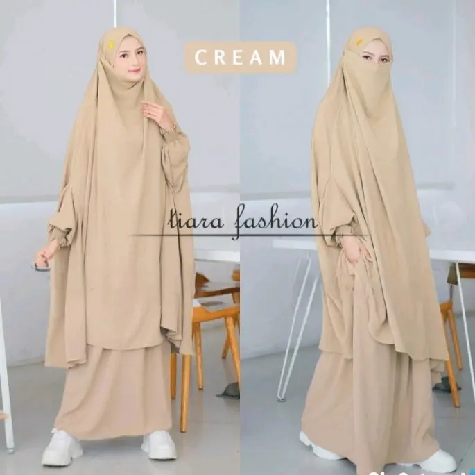 one set french khimar tangan cadar inara 1