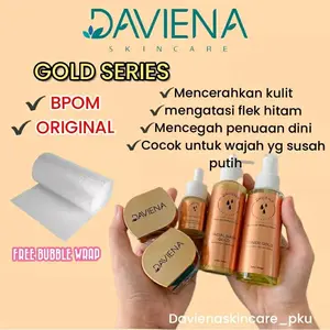 DAVIENA SKINCARE | GOLD SERIES Mencerahkan