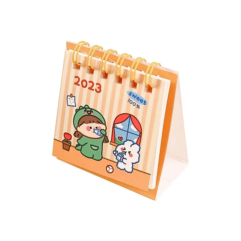 Kalender Duduk Mini 2025 Kalender Meja Motif Lucu Foto 1