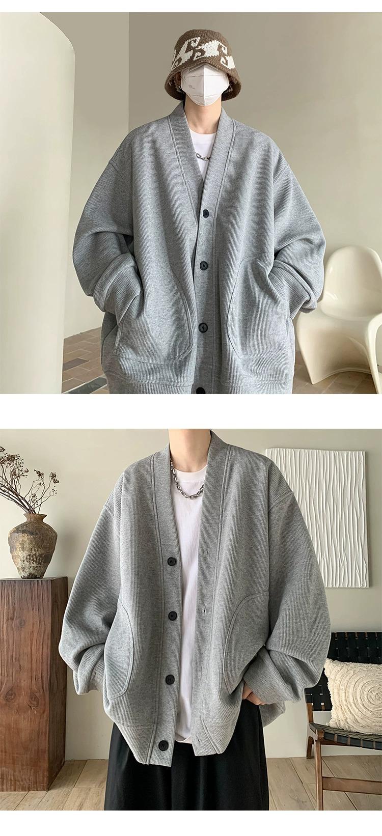 Product Introduction of 2025 High-end Trendy Cardigan Spring Autumn Loose Casual Jacket Hot-selling Men's Fashion Hot Item 7