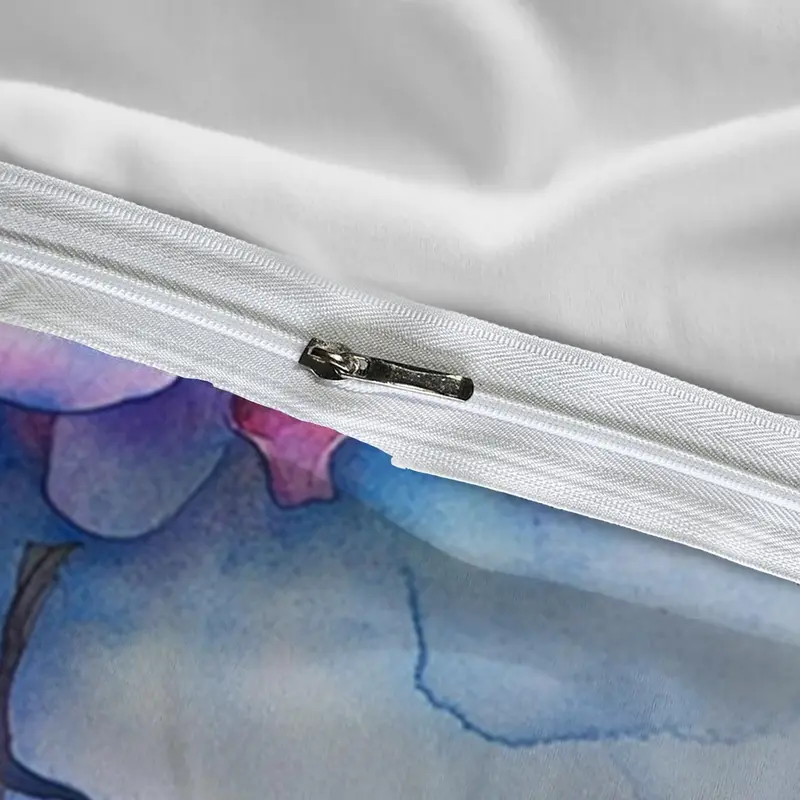 Floral Print Duvet Cover Set, Including 1 Duvet Cover & Pillowcase, Soft Comfortable Bedding Set for Home Bedroom 6
