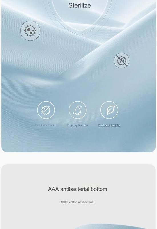 Product Introduction of Men's Boxer Briefs Ice Silk Cotton Modal Seamless Panties Underwear 3-Pack ice silk pure cotton crotch 5