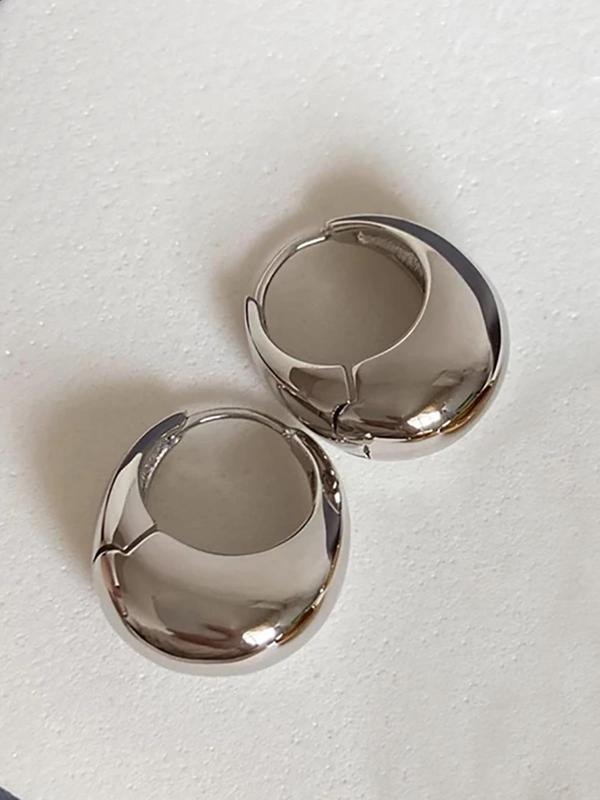 U-shaped Hoop Earrings, Minimalist Geometric Earrings for Women, Daily Use, Trendy All-match & Exquisite Jewelry for Birthday Gift 5
