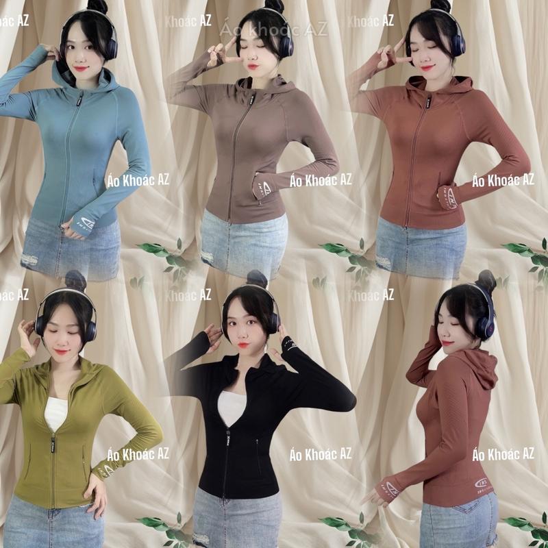 [36-70kg] Áo Khoác Thể Thao Nữ Form Lỡ Ôm Body Vải Thun Dệt Kim QC [INSSTUDIOS]. Áo Khoác Nữ Tập Gym, Yoga, Chạy Bộ