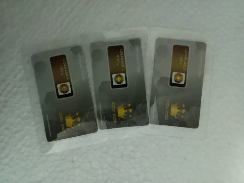 LOGAM MULIA BABY GOLD 0.001 GRAM EMAS MINI 24K isi 10 PCS 2