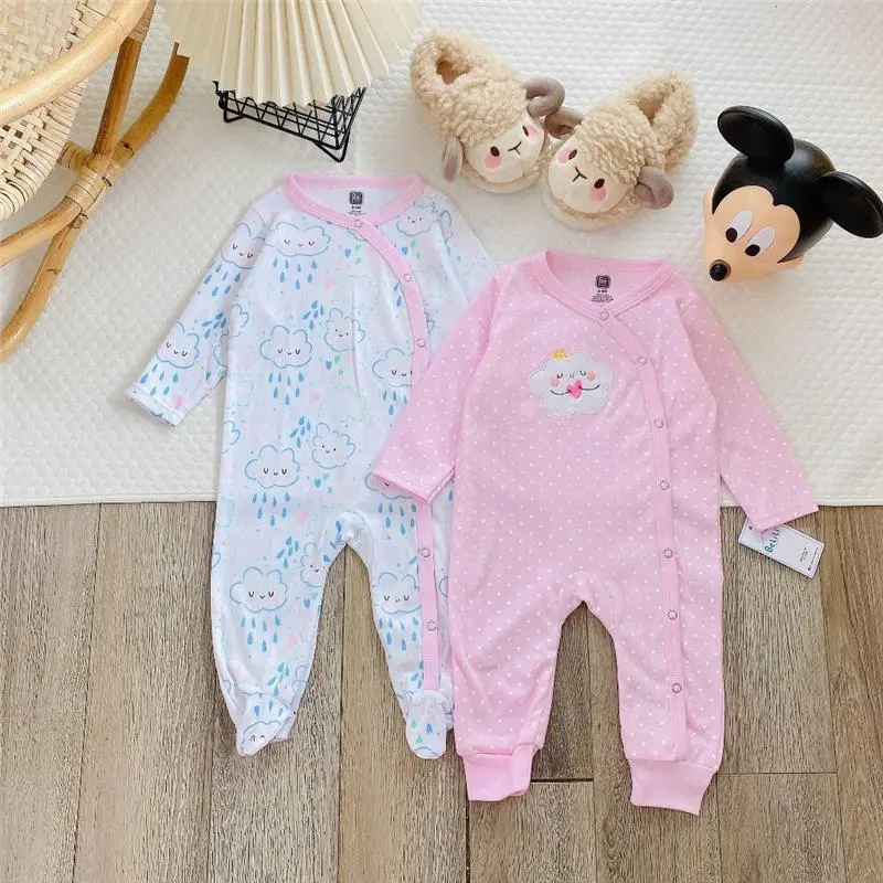 （Baby）  Set 2 chiếc body dài tay cho bé sơ sinh từ 3-10kg hàng VN xuất dư( Tặng kèm Móc Treo) - BD22 4