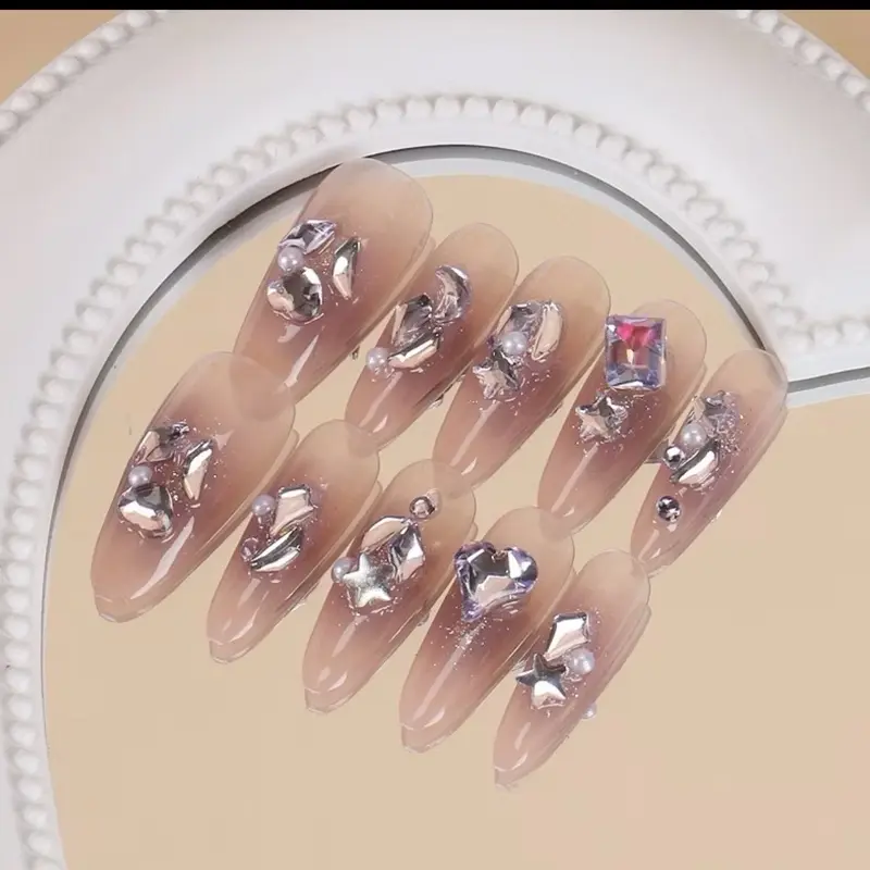 MÃ T104 CHERRY STORE nails đính đá cao cấp LÀM NAILS TẠI NHÀ 4
