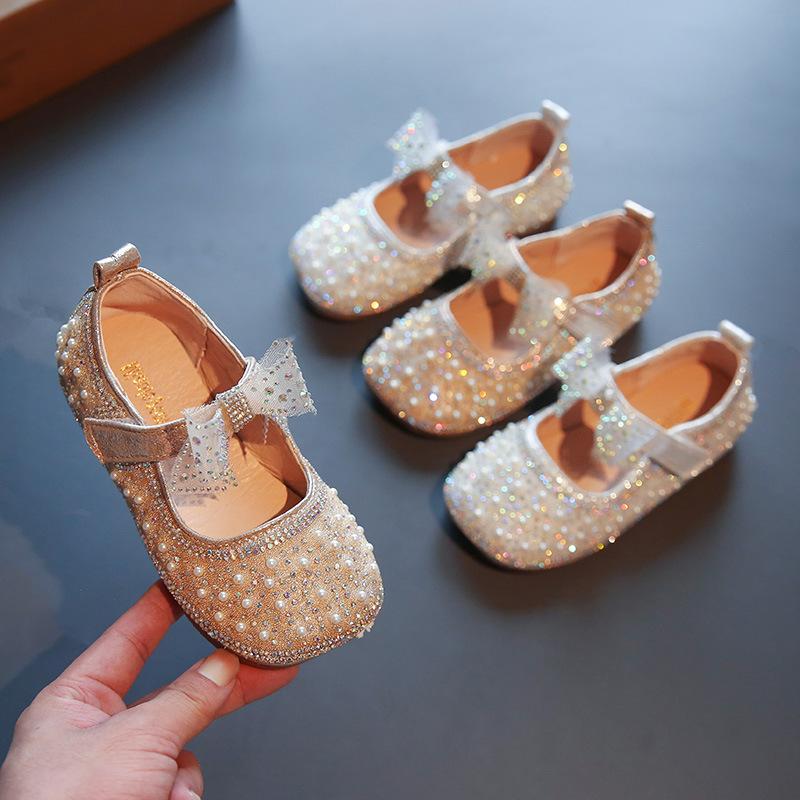 Sepatu Flat Shoes Anak Perempuan Import umur 1-6 Tahun Korea Mutiara Style KIKO 4