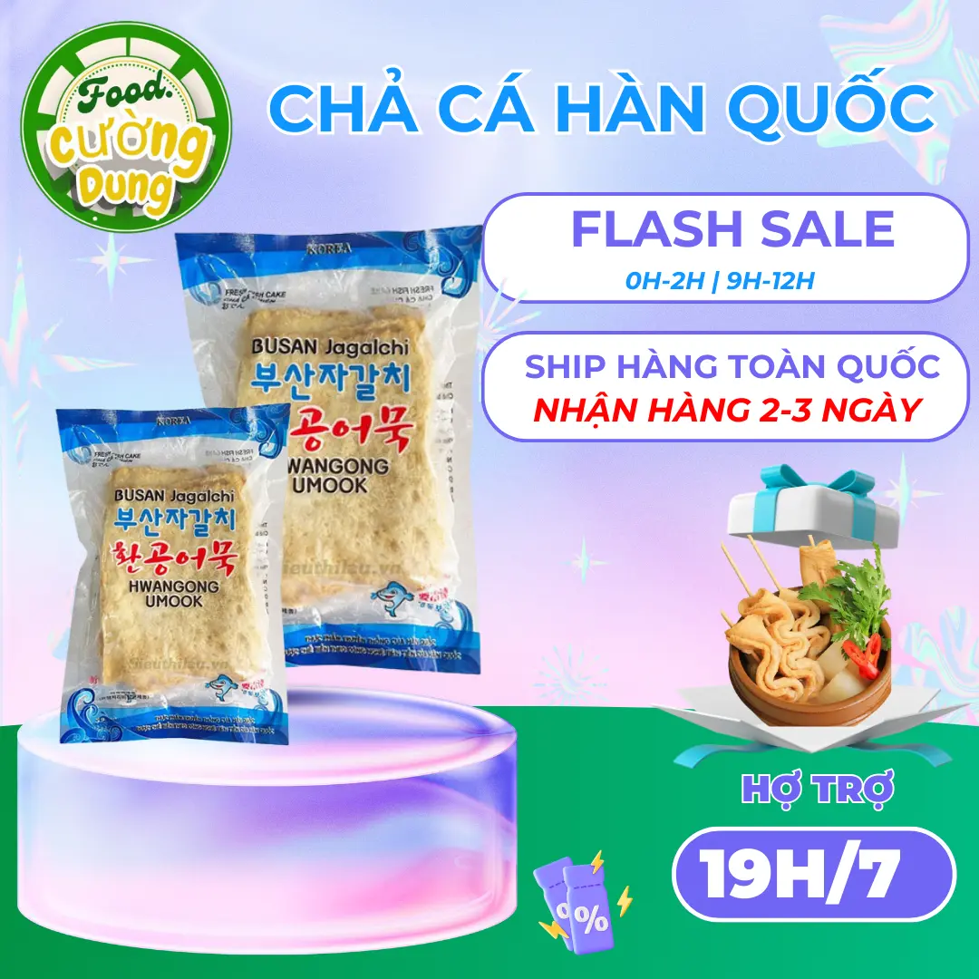 Chả cá Hàn Quốc gói 450gr nhận  hàng 2 - 3 ngày