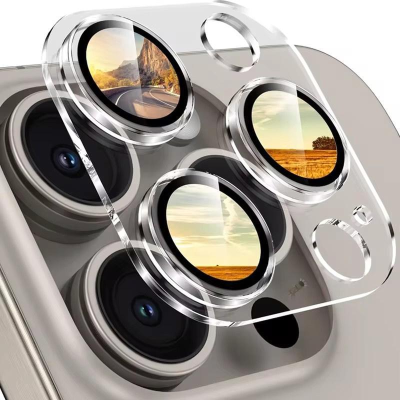 Product Introduction of Tempered Glass Camera Lens Protector, 1 Count Lens Protective Film, Phone Accessories Compatible with iPhone 15 Pro Max 14 Pro Max 15 Plus 0