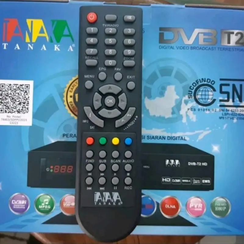 Remote Set Top Box DVB-T2 Tanaka 0