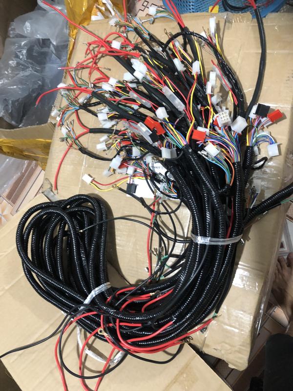 Dây điện tổng xe điện Xmen có đủ chức năng của xe có sơ đồ đấu dây