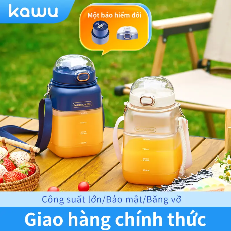 【Máy ép trái cây công suất lớn】 cốc đựng nước trái cây cầm tay dung tích lớn Kawu, Xay Sinh Tố, máy ép trái cây, nước giải khát, đá nghiền mịn, công suất mạnh, mới vắt và uống, sạc lâu, có thể mang theo đi du lịch bất cứ lúc nào, model HAY-8302
